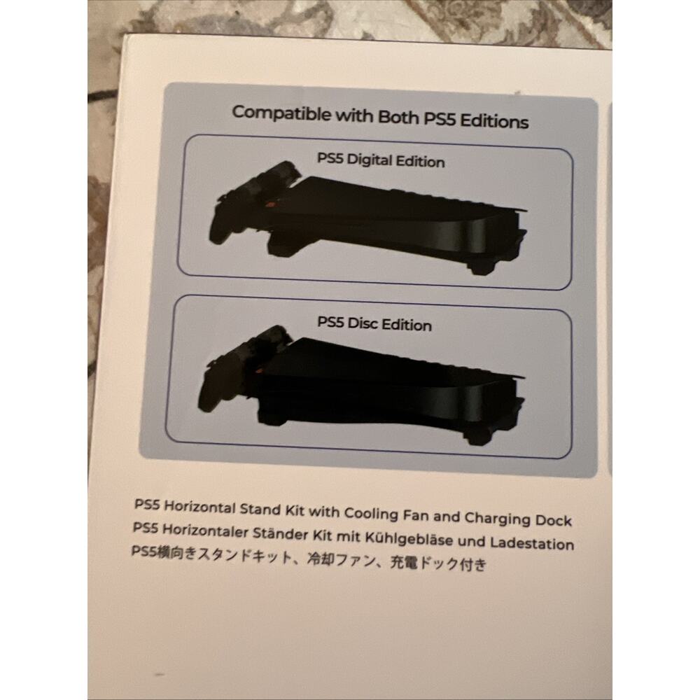 NexiGo PS5 Horizontal Stand with Cooling Fan & charging Dock for PS5 New Sealed - Picture 5 of 7